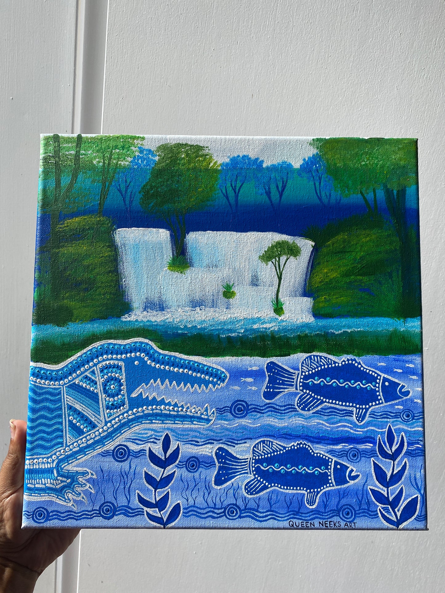 Aboriginal Art “Crocodile Hunt”