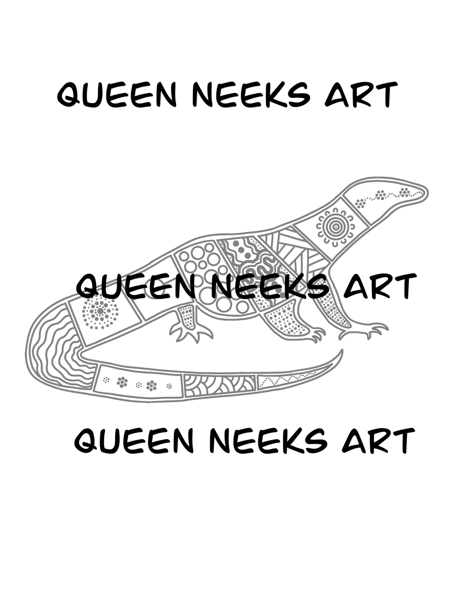 Indigenous Tattoo “Goanna #3”