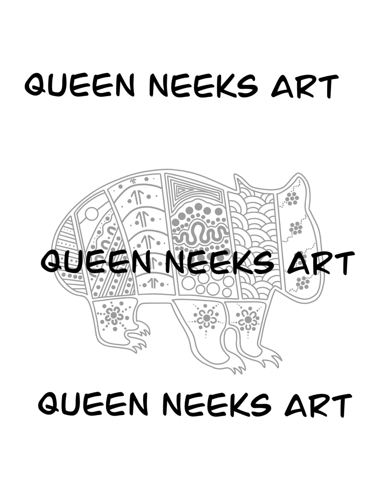 Indigenous Tattoo “Wombat #3”