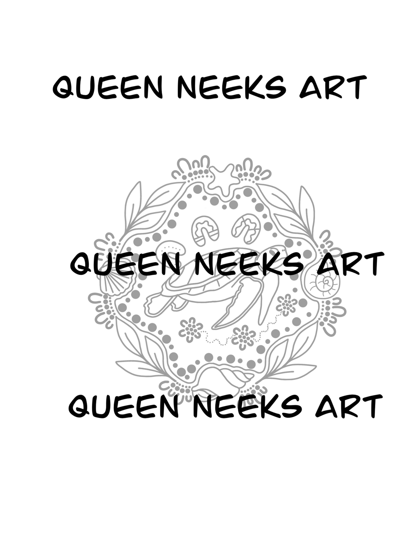 Indigenous Tattoo “Turtle & Shells”