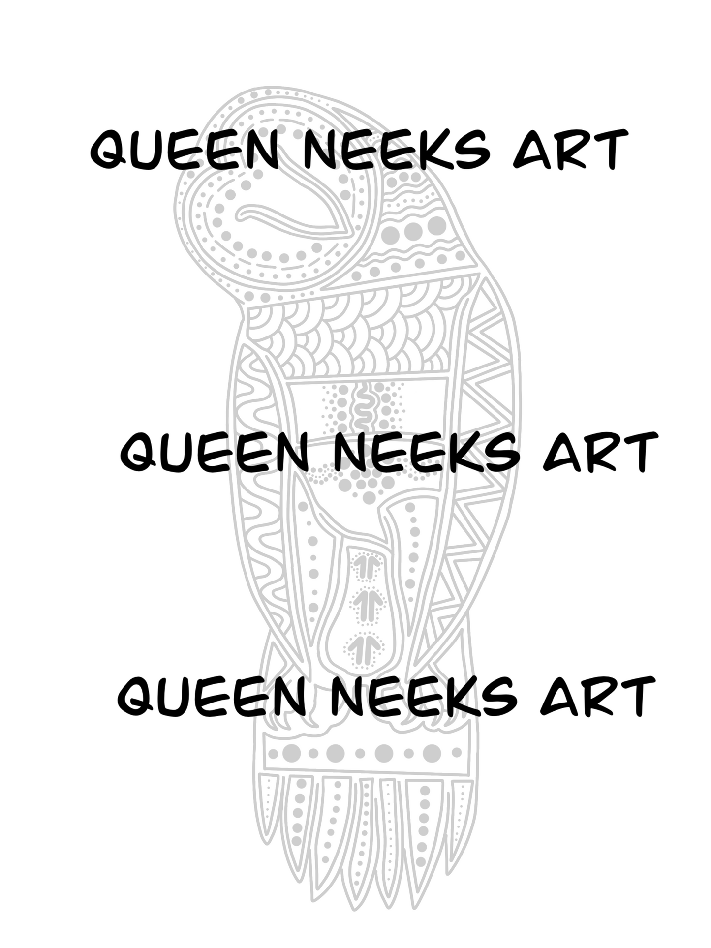 Aboriginal Tattoo - Owl #2