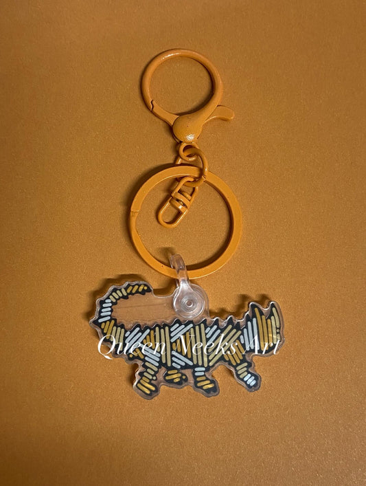 Keychains “orange thorny lizard”