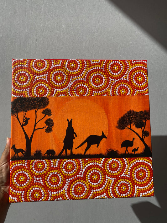 Aboriginal Art “Sunset Travels”