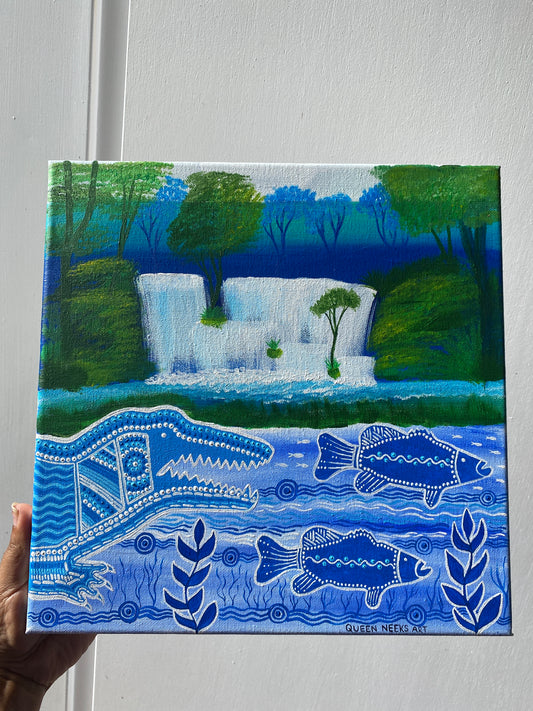 Aboriginal Art “Crocodile Hunt”