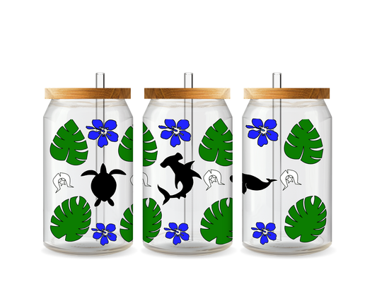 Aboriginal 16oz Tumbler “Shark Turtle Dugon”