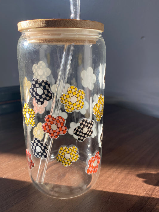 Aboriginal 16oz Tumbler “aboriginal flowers”