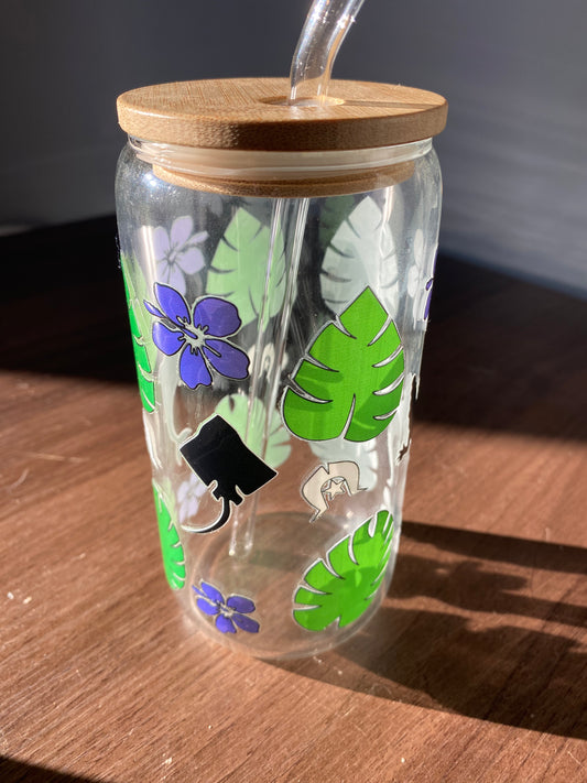 Aboriginal 16oz Tumbler “Stingray Dolphin Crocodile”