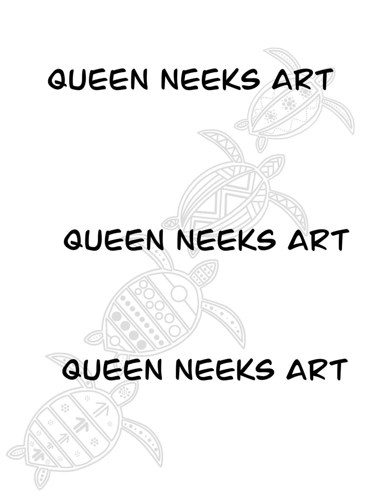 Tattoo Design “4 Turtles” #3