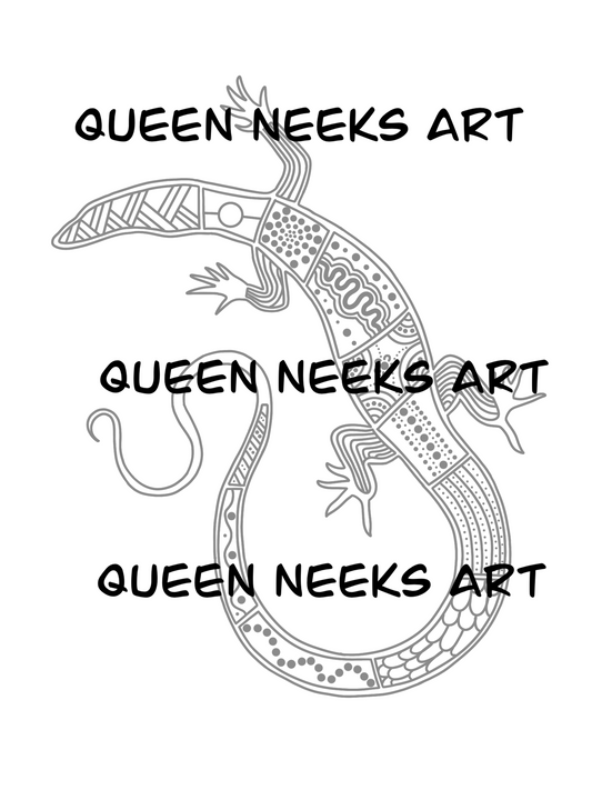 Indigenous Tattoo “Goanna #1”