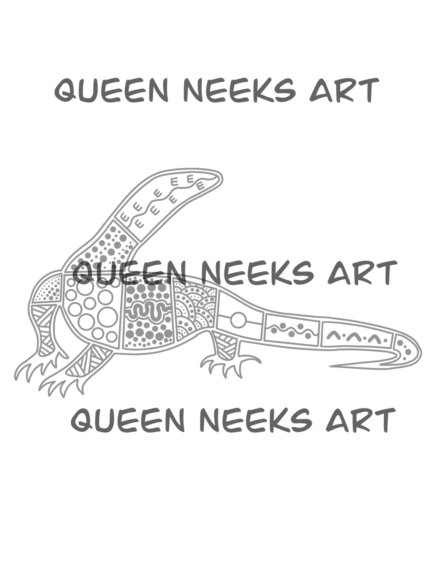 Indigenous Tattoo “Goanna #2”