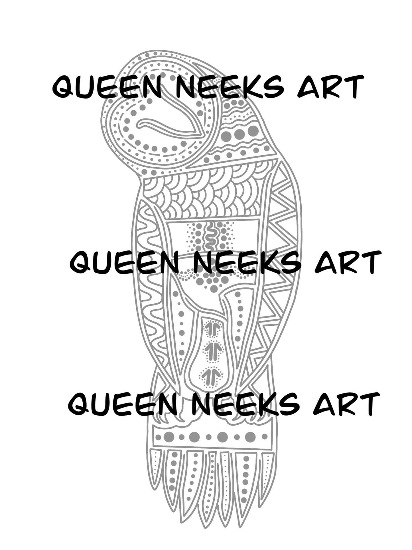 Indigenous Tattoo “Owl #2”