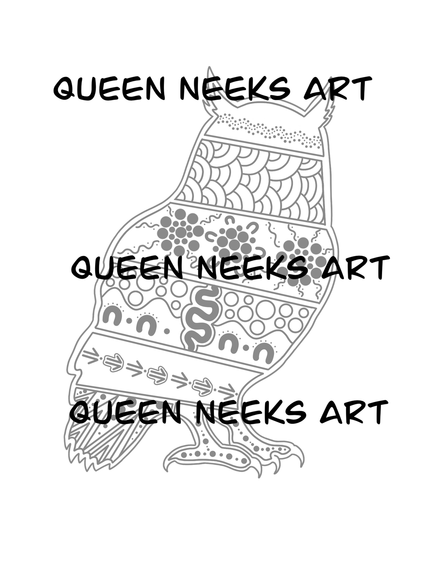 Indigenous Tattoo “Owl #1”