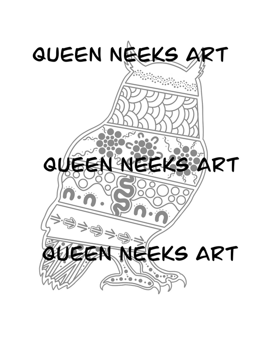 Indigenous Tattoo “Owl #1”