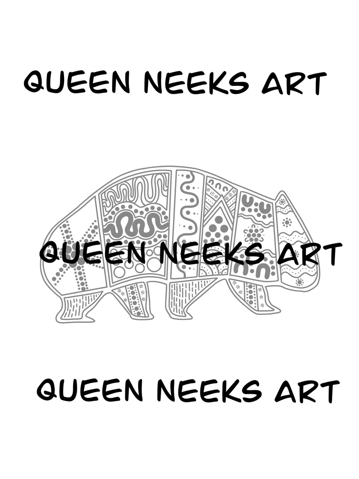 Indigenous Tattoo “Wombat #1”