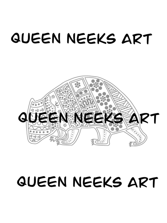 Indigenous Tattoo “Wombat #2”