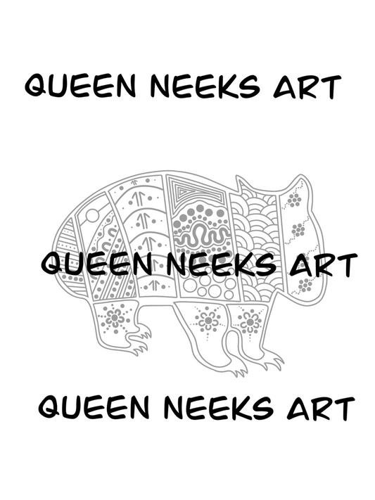 Indigenous Tattoo “Wombat #3”