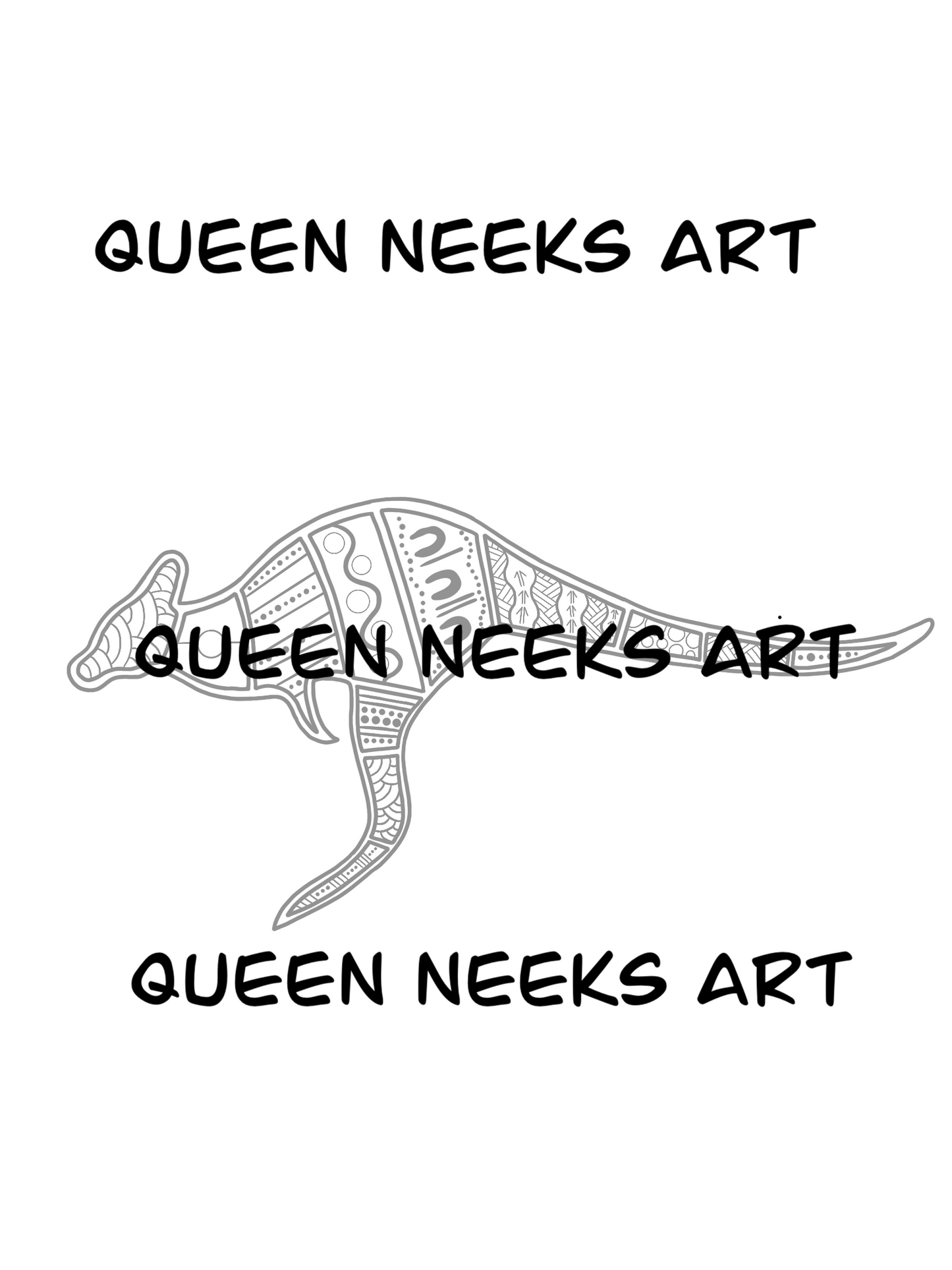 Indigenous Tattoo “Kangaroo #1”