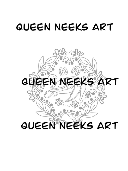 Indigenous Tattoo “Turtle & Shells”