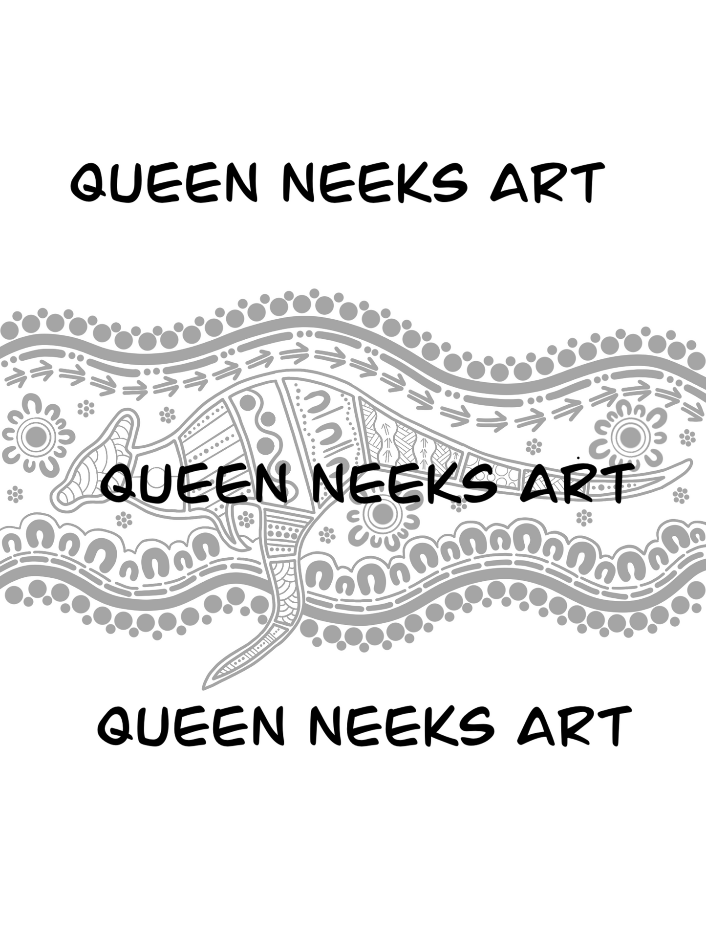 Aboriginal Tattoo - Kangaroo