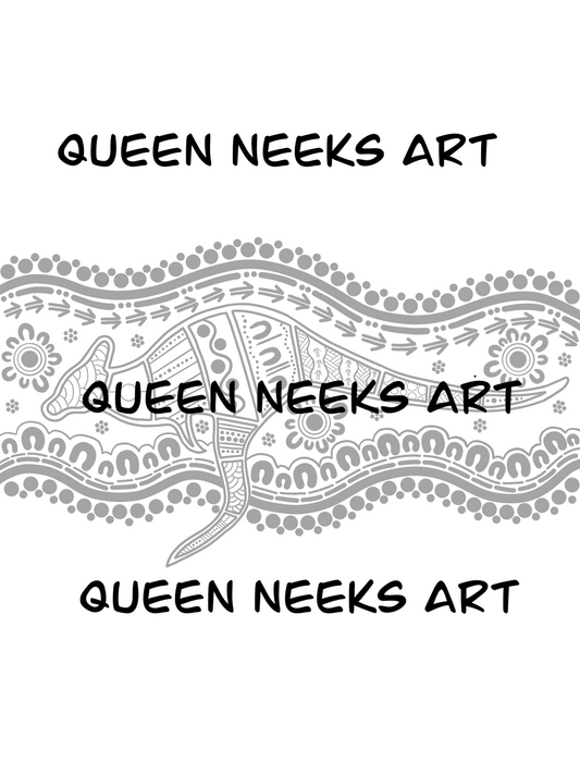 Aboriginal Tattoo - Kangaroo