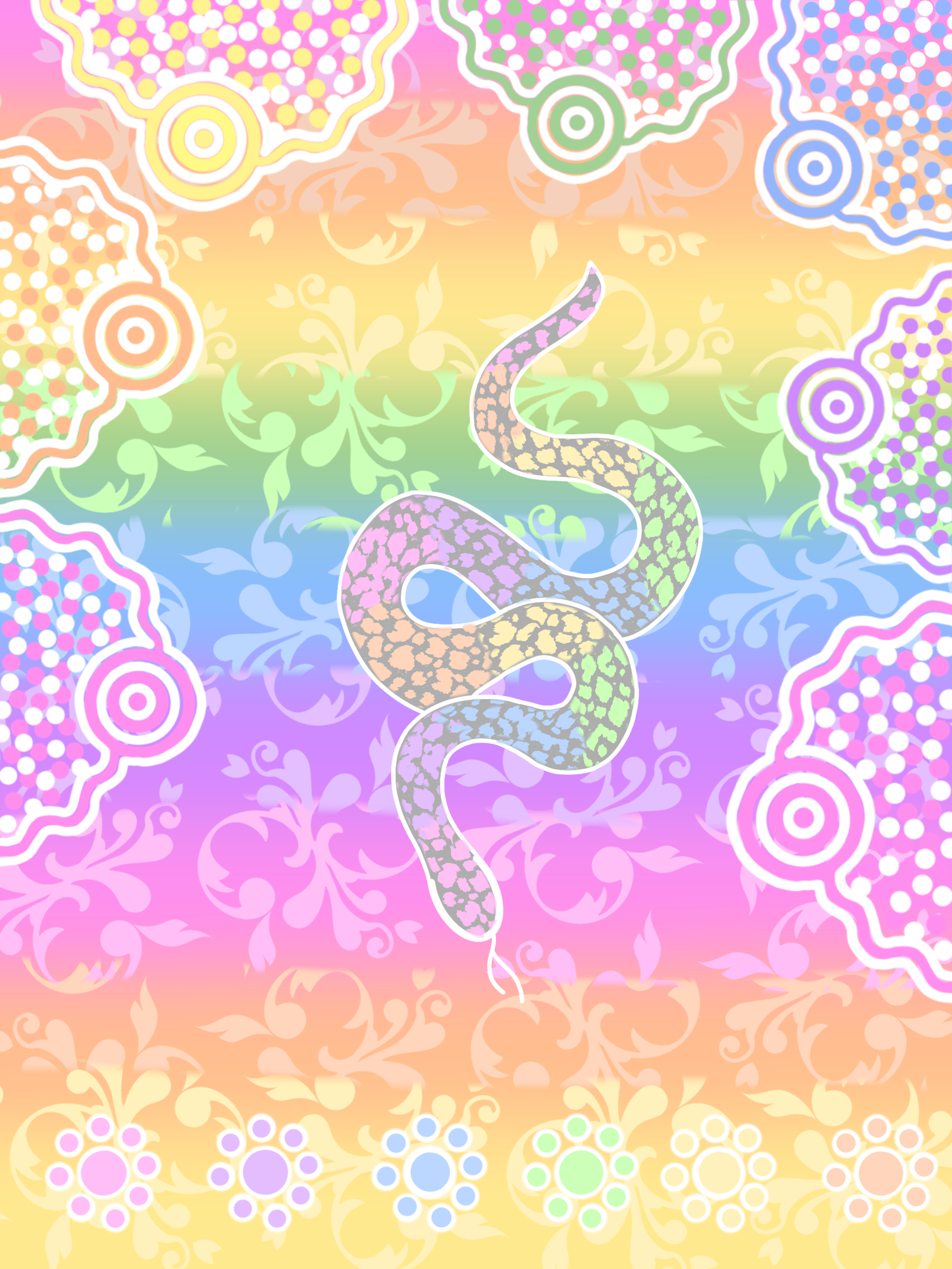 Digital Downloads - Rainbow Snake