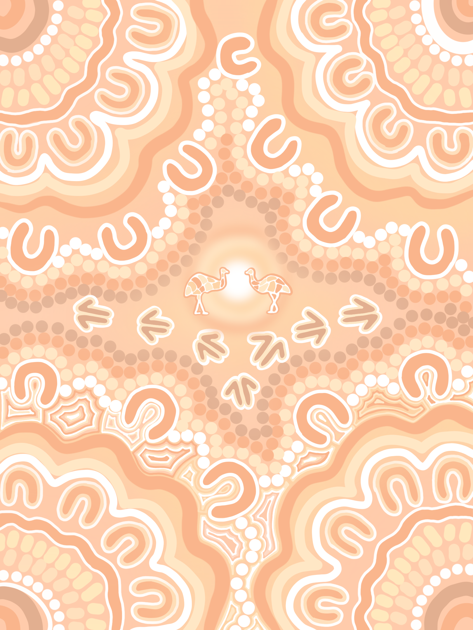 Digital Downloads- Emu Sunset