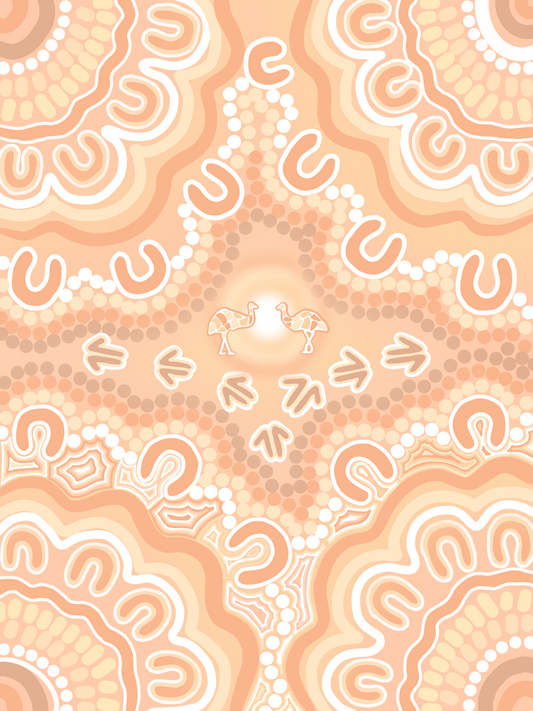 Phone Wallpaper - Emu Sunset