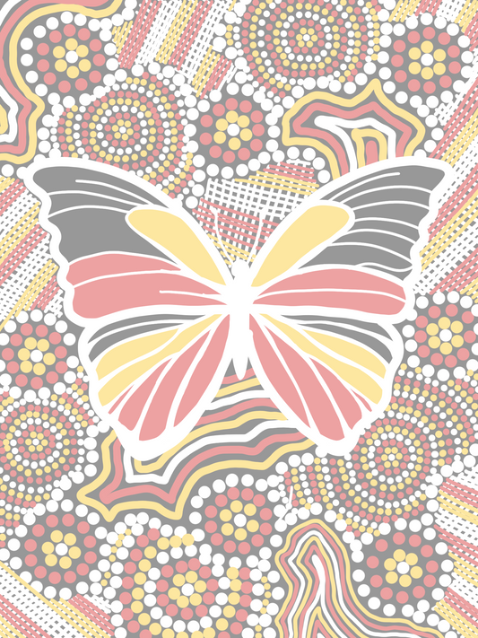 Phone Wallpaper - Aboriginal Butterfly