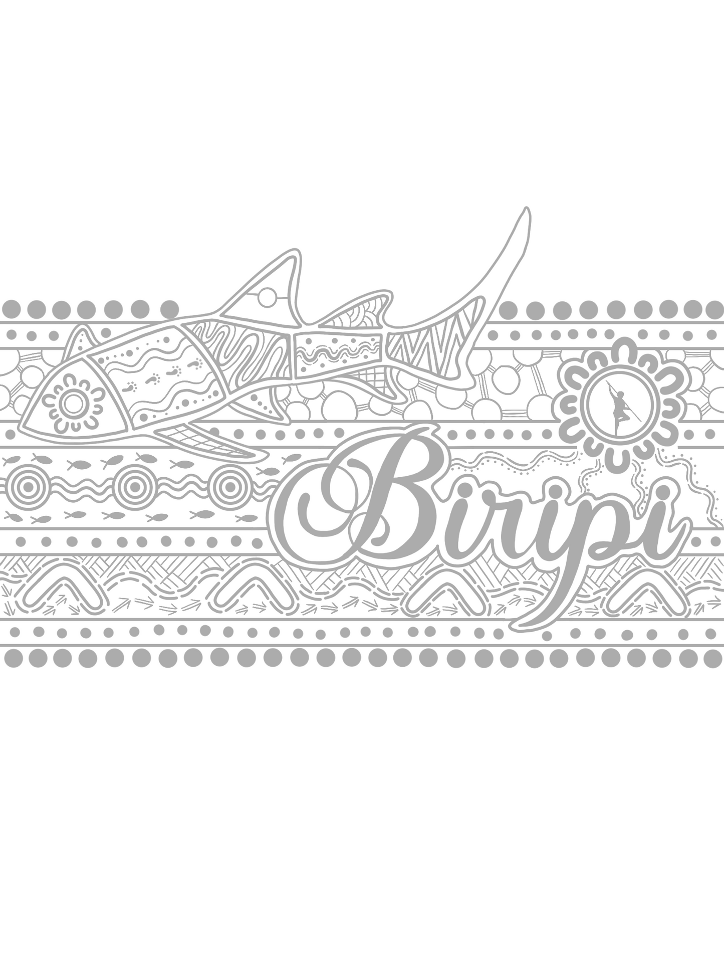 Aboriginal Tattoo - Biripi Thigh Band Tattoo