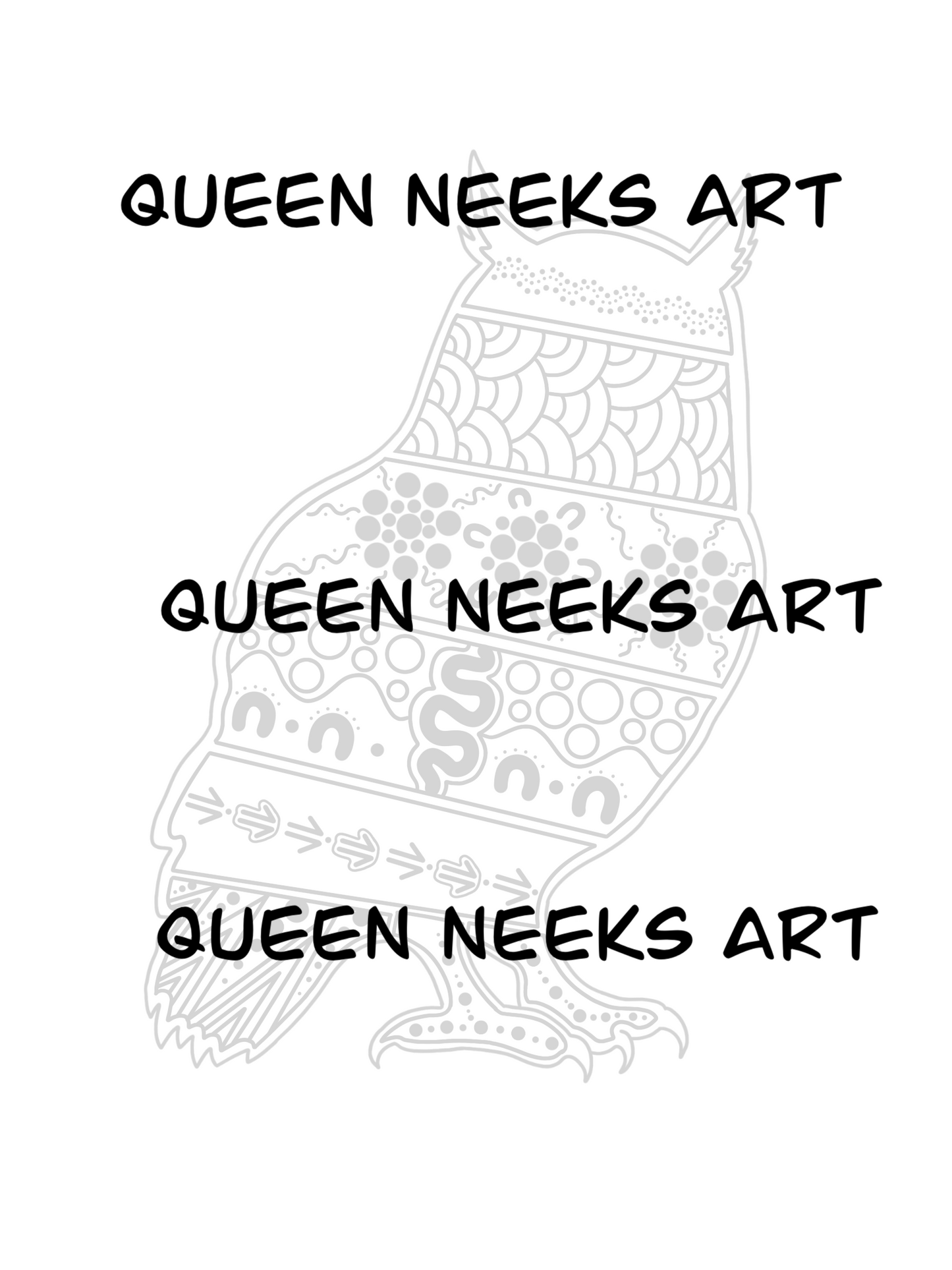 Aboriginal Tattoo - Owl #1