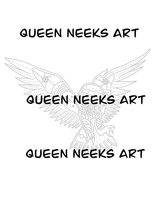 Aboriginal Tattoo- Owl #3