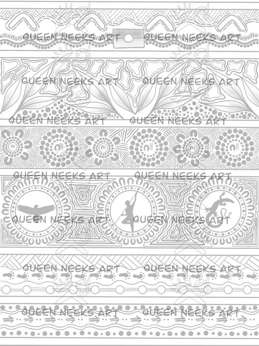 Aboriginal Tattoo - Eagle & Warrior & Goanna Sleeve