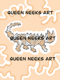 Digital Download- Orange Thorny Lizard