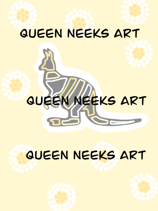 Digital Download- Yellow Kangaroo