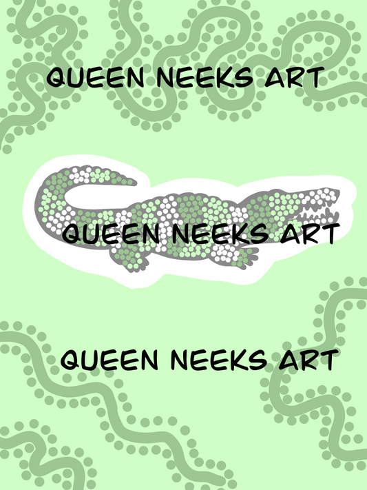 Digital Download- Green Crocodile