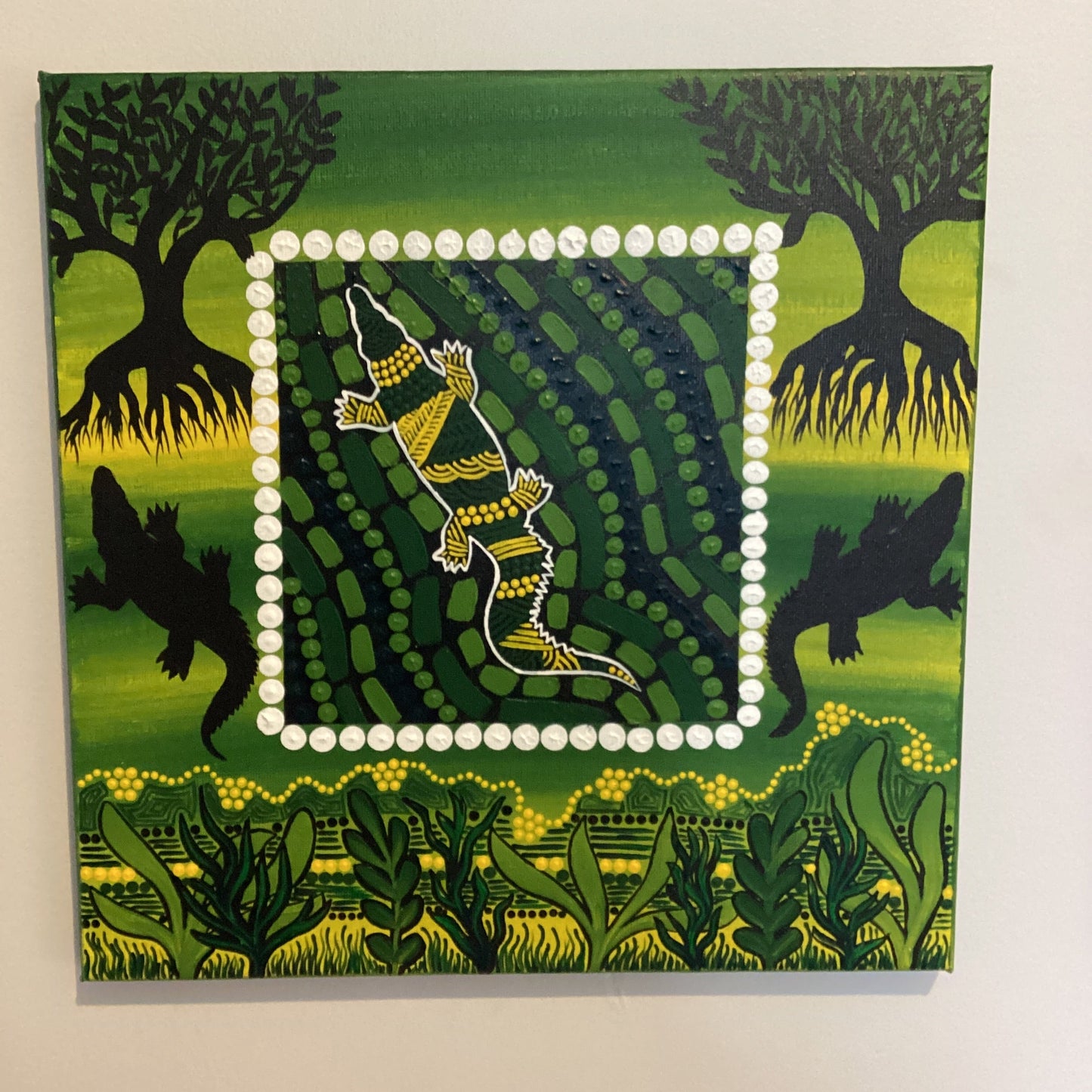 Aboriginal Artwork - Crocodile Creek