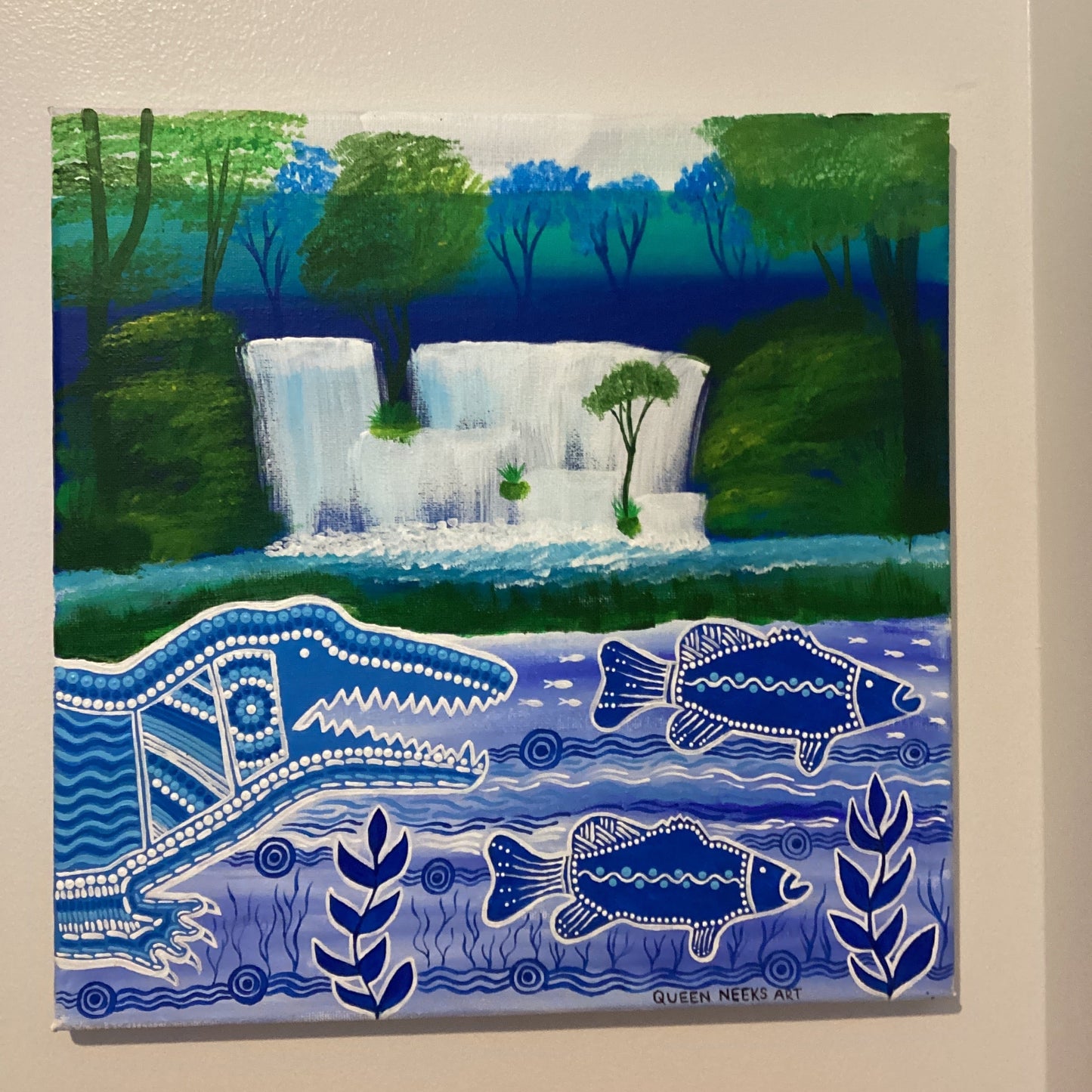 Aboriginal Artwork- Chasing Goals